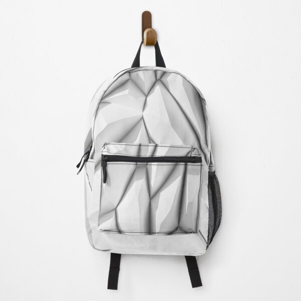 Item preview, Stretched white polygon geometrical prism structure pattern designed and sold by UDDesign.