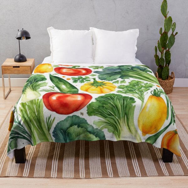 Item preview, vegetables watercolor pattern designed and sold by shokA Design.
