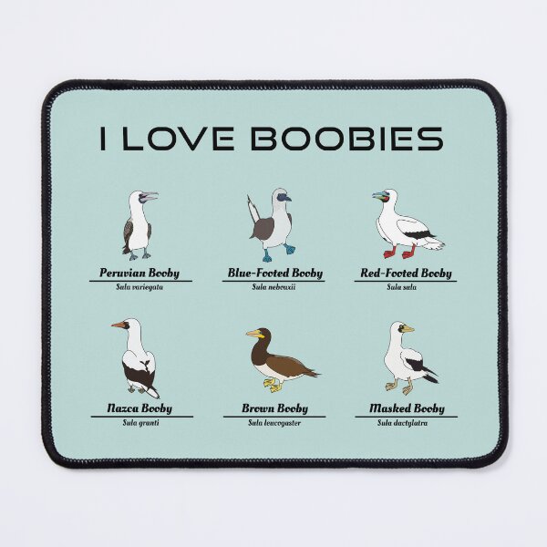 Item preview, I Love Booby, Bird Species Blue Footed Booby designed and sold by Karlsefni.