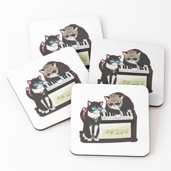 Item preview, keyboard cats in sunglasses designed and sold by daiaiai.