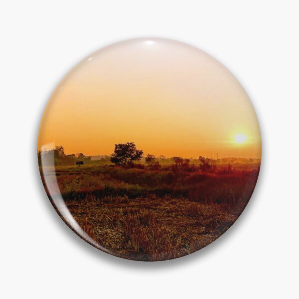 Item preview, Harvest Glow: Sunset over Abundant Rice Fields designed and sold by EnjoYarty.