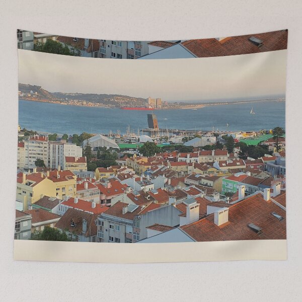 Item preview, Algés and Tejo river. Lisbon designed and sold by Tereza Pilar  Art.