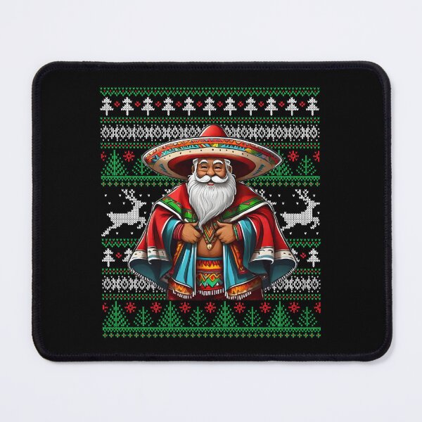 Item preview, Cholo Claus - Ugly Christmas Sweater - Mexican Santa Funny designed and sold by elvisg03.