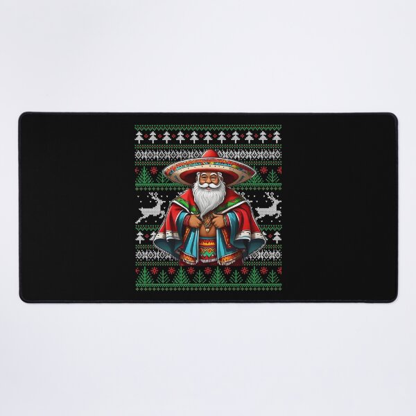 Item preview, Cholo Claus - Ugly Christmas Sweater - Mexican Santa Funny designed and sold by elvisg03.
