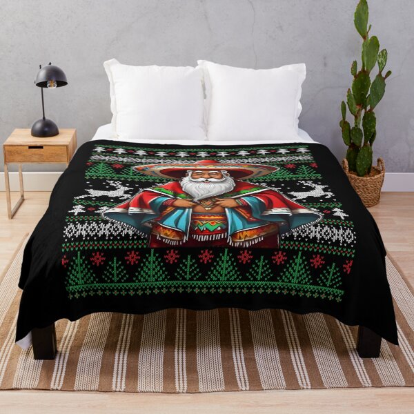 Item preview, Cholo Claus - Ugly Christmas Sweater - Mexican Santa Funny designed and sold by elvisg03.