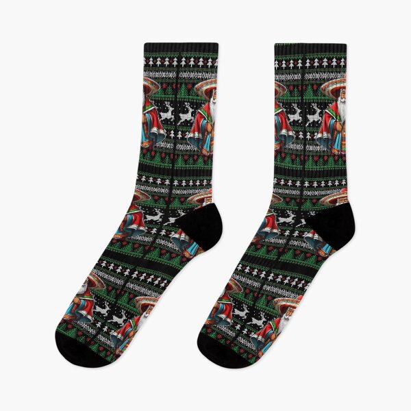 Item preview, Cholo Claus - Ugly Christmas Sweater - Mexican Santa Funny designed and sold by elvisg03.