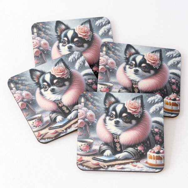 Item preview, Pampered Pooch: A Cozy Winter Tea Party designed and sold by DeenaDee.