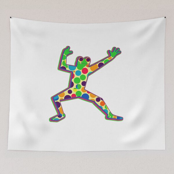 Item preview, Colorful Frog Dancing designed and sold by MagicColorPrint.