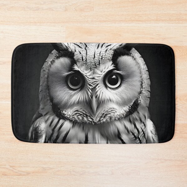 Item preview, Stunning black and white cinematic photo of an owl designed and sold by dcrc.