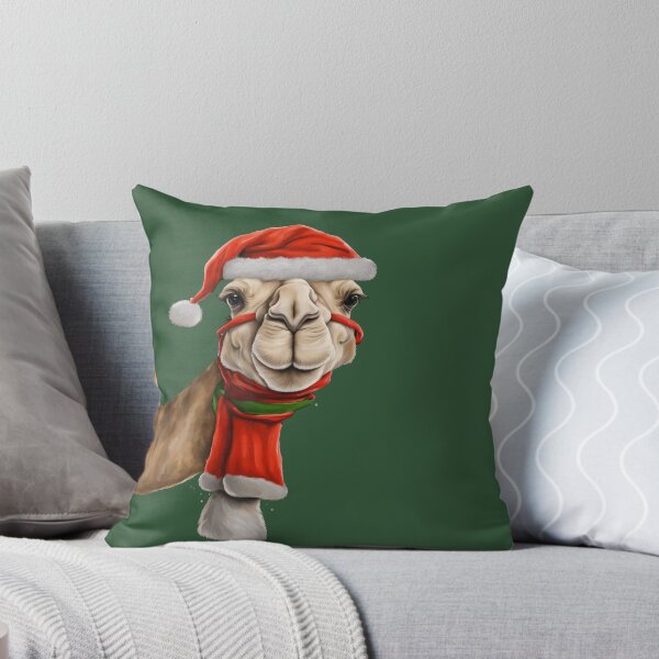 Item preview, Adorable Cute Camel Wearing Santa Hat Christmas v2 designed and sold by taiche.