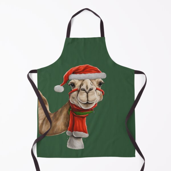 Item preview, Adorable Cute Camel Wearing Santa Hat Christmas v2 designed and sold by taiche.