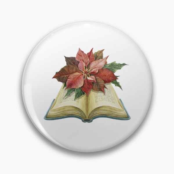 Item preview, Flowers Growing From Book | A beautiful special Poinsettia Flower (Christmas flower) designed and sold by CircinusStore.