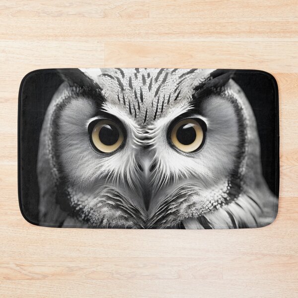 Item preview, stunning black and white cinematic photo of an owl designed and sold by dcrc.