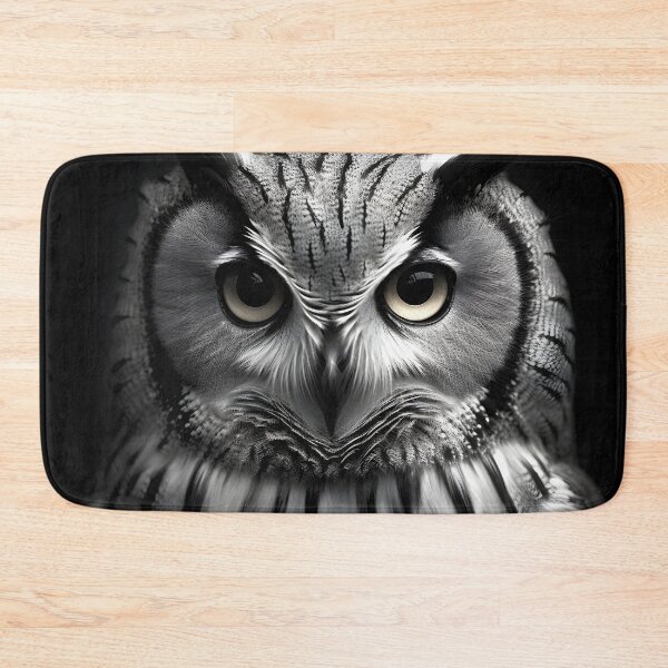 Item preview, stunning black and white cinematic photo of an owl designed and sold by dcrc.