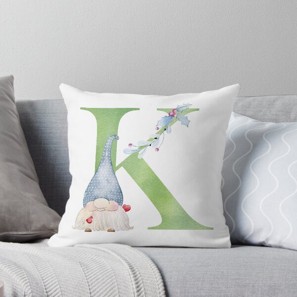Item preview, Watercolor christmas letter K designed and sold by tapilipa.