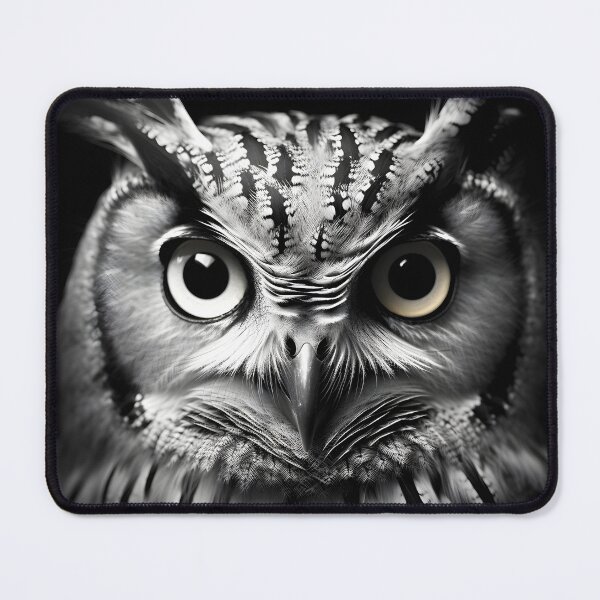 Item preview, stunning black and white cinematic photo of an owl designed and sold by dcrc.