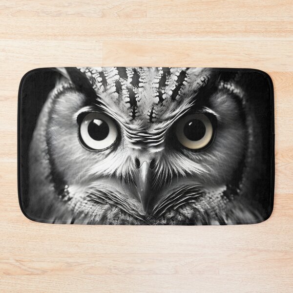 Item preview, stunning black and white cinematic photo of an owl designed and sold by dcrc.