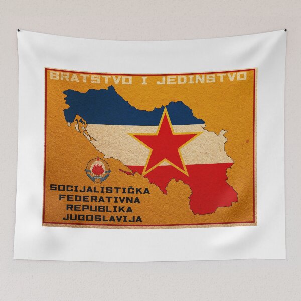 Item preview, Yugoslavia Flag Map designed and sold by Stefan Z..