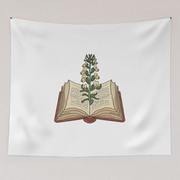 Item preview, Flowers Growing From Book | A beautiful yellow Antirrhinum majus designed and sold by CircinusStore.