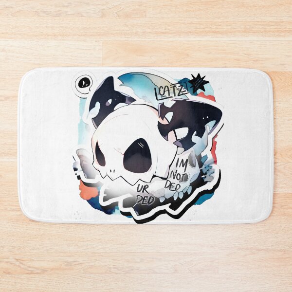 Item preview, I'm Not Ded Ur Ded Catz Cat Skull Tee shirt and Hydroflask Sticker Design By Zeesdesign On Redbubble designed and sold by ZEESDESIGN.