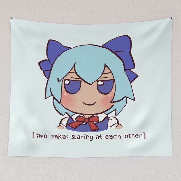Item preview, I draw cirno fumo plush but we are all baka / funny touhou memes designed and sold by RansRoom.