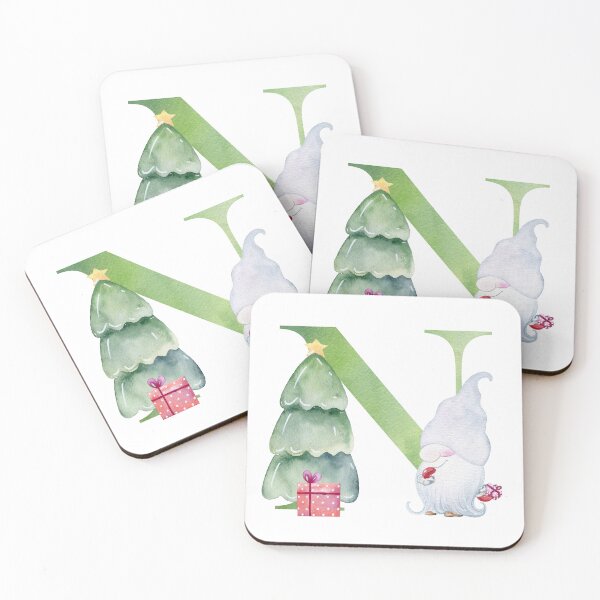 Item preview, Watercolor christmas letter N designed and sold by tapilipa.
