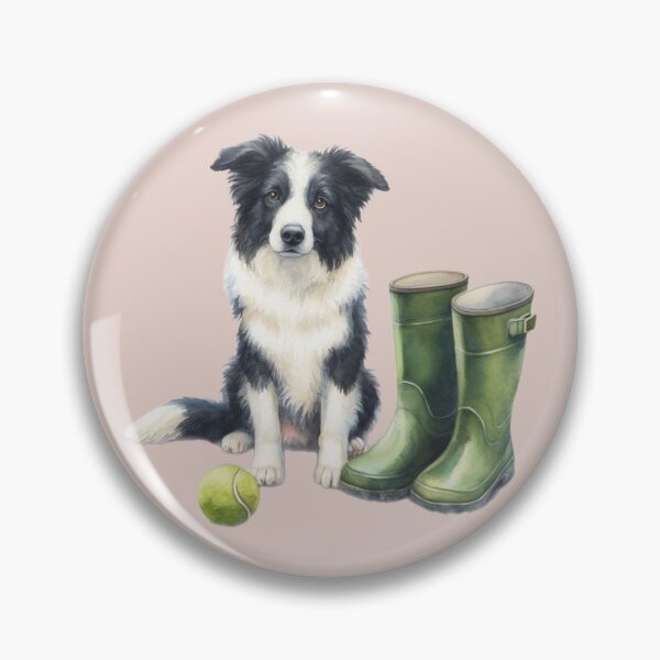 Item preview, Border Collie Walkies Time designed and sold by barksandsqueaks.