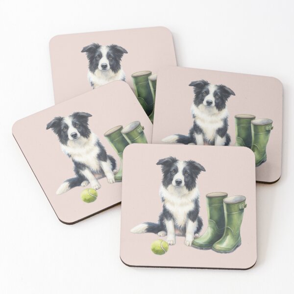 Item preview, Border Collie Walkies Time designed and sold by barksandsqueaks.