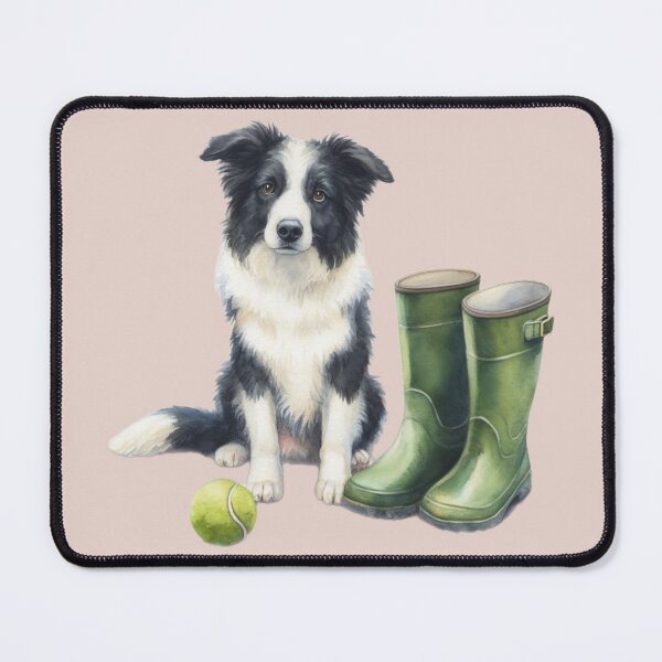Item preview, Border Collie Walkies Time designed and sold by barksandsqueaks.