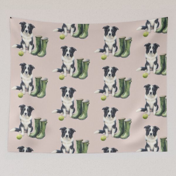 Item preview, Border Collie Walkies Time designed and sold by barksandsqueaks.