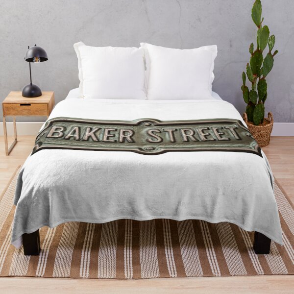 Item preview, Baker Street - Vintage AI Generated Street Sign designed and sold by SorryFrog.