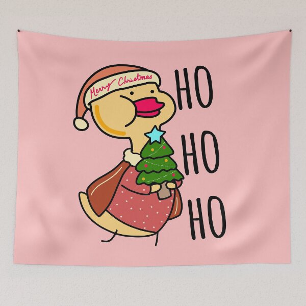 Item preview, Ho Ho ho christmas ducky designed and sold by Quacktails.