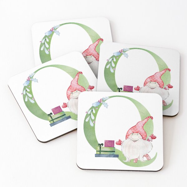 Item preview, Watercolor christmas letter Q designed and sold by tapilipa.