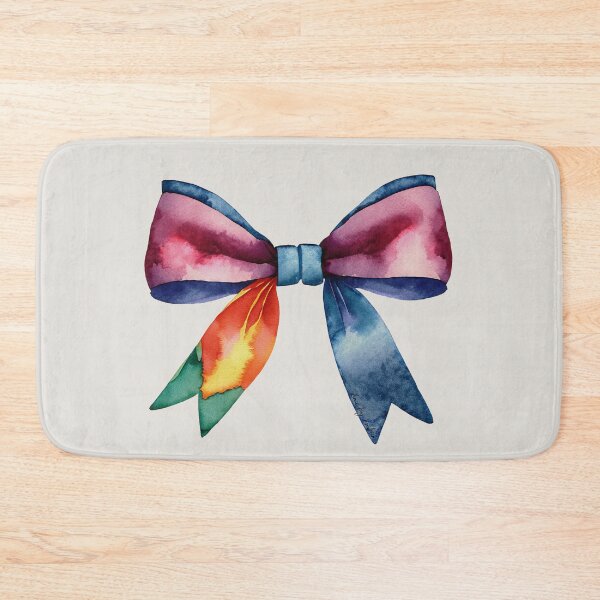 Item preview, AP267-1 Colorful Watercolor Ribbon Bow designed and sold by DuckyRubin.