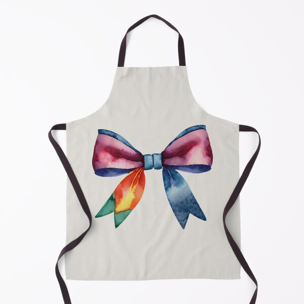 Item preview, AP267-1 Colorful Watercolor Ribbon Bow designed and sold by DuckyRubin.