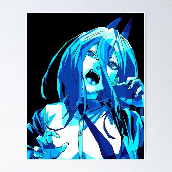 Himeno Chainsaw Man' Poster, picture, metal print, paint by Elena