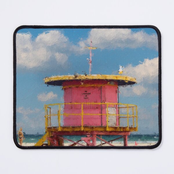 Item preview, Lifeguard Tower pink, Miami Beach designed and sold by daWinki11.