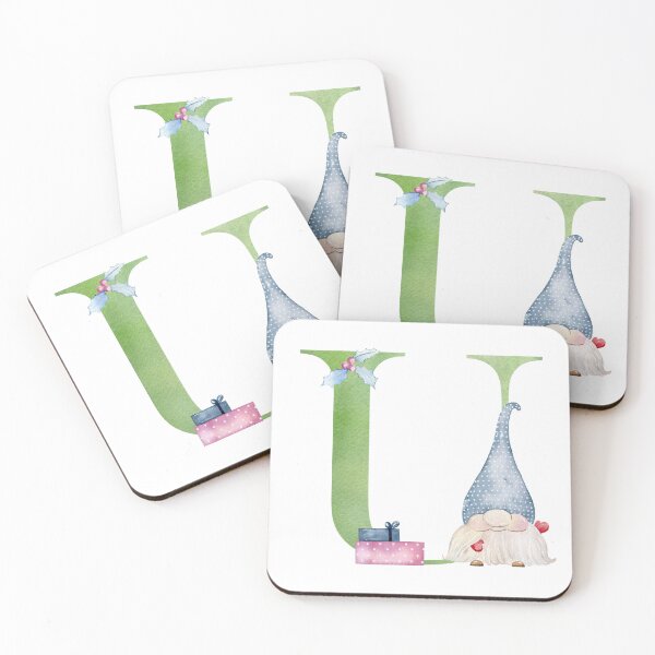 Item preview, Watercolor christmas letter U designed and sold by tapilipa.