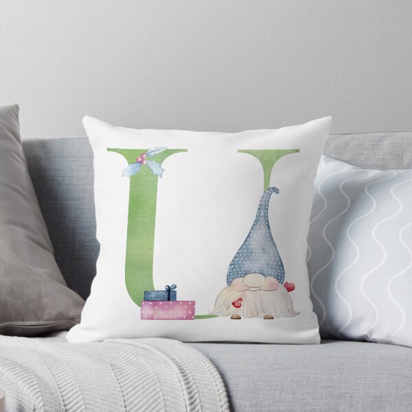 Item preview, Watercolor christmas letter U designed and sold by tapilipa.