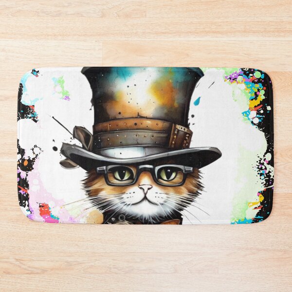 Artikelvorschau, Funky Steampunk-Katzenbild entworfen und verkauft von Wolfheartart.