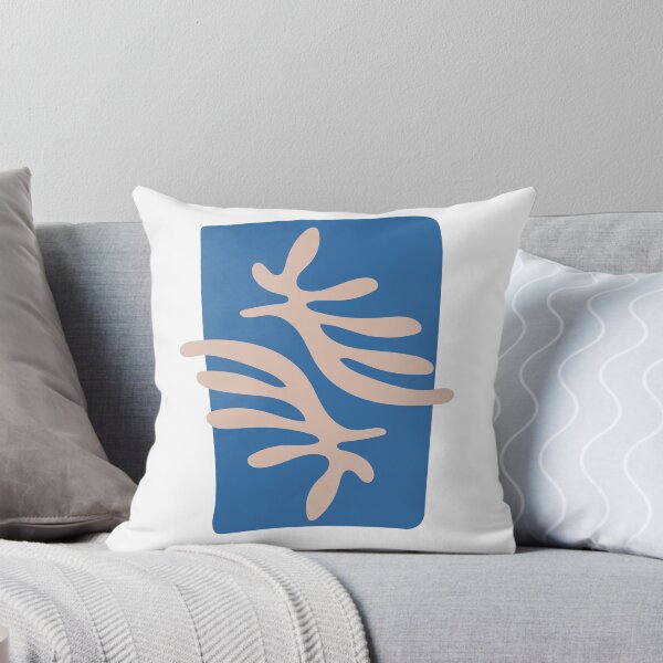 Item preview, Matisse Inspired Blue Coral Leaves Cutout designed and sold by trdstudio.