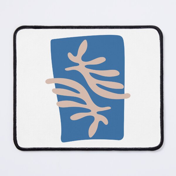 Item preview, Matisse Inspired Blue Coral Leaves Cutout designed and sold by trdstudio.