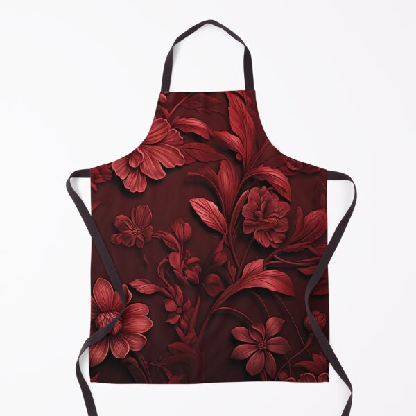 Item preview, Dark Red Floral Pattern designed and sold by zoldi.