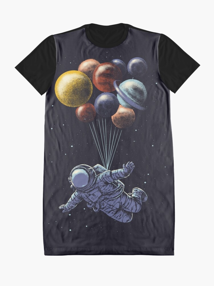 Alternate view of Space Travel Graphic T-Shirt Dress