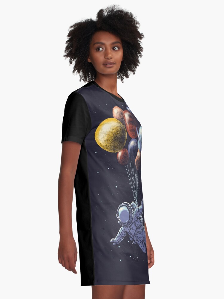 Alternate view of Space Travel Graphic T-Shirt Dress