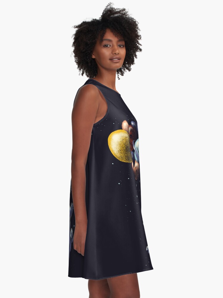 Alternate view of Space Travel A-Line Dress
