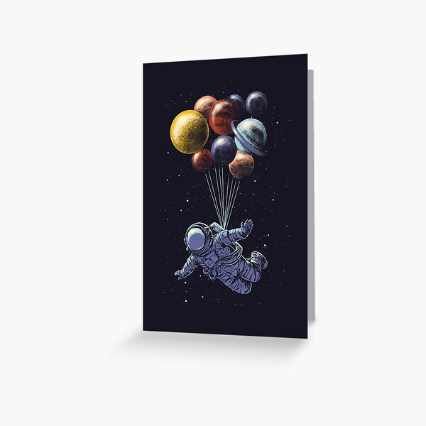 Space Travel Greeting Card