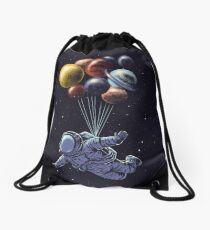 Space Travel Drawstring Bag