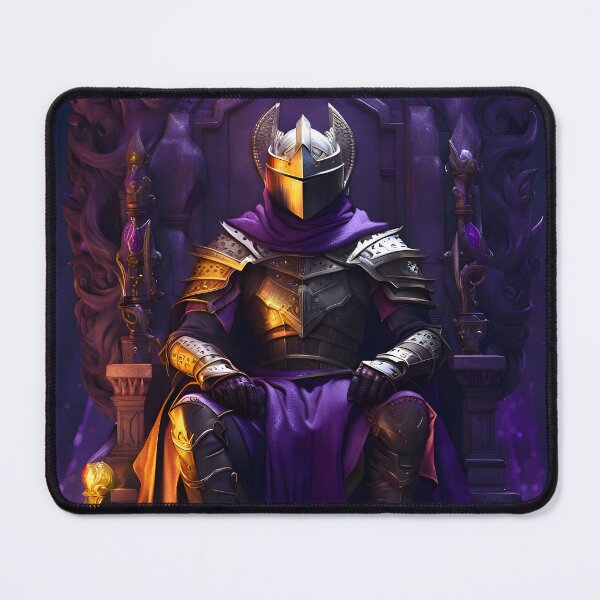Item preview, The Demon's Dark Soul – Warrior in Plate Armor on the Stone Throne #01 designed and sold by BeNiceOrDie.
