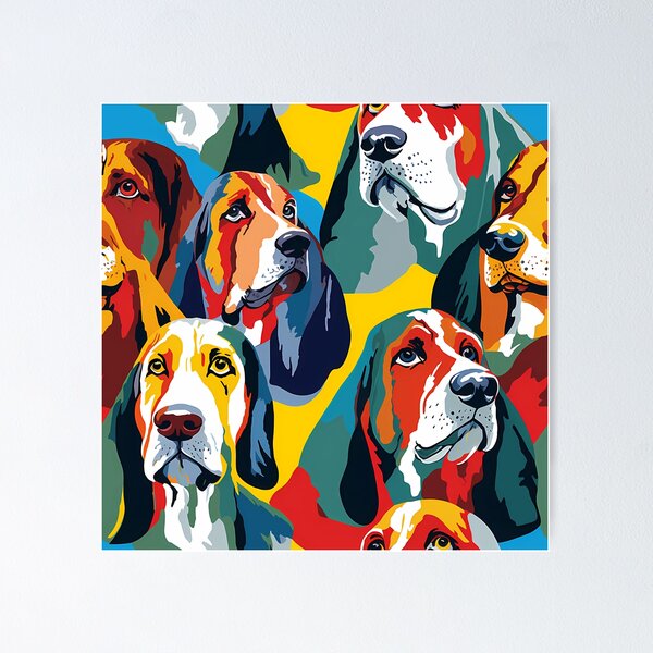 Item preview, Basset Hound en patrón de camuflaje designed and sold by forget45studio.